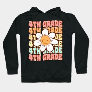 Groovy 4th Grade Back To School First Day of Fourth Grade Hoodie